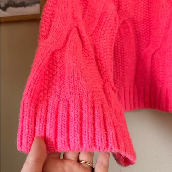 Maeve Pink Chunky Knit Sweater | Women’s Size Medium | Anthropologie - Picture 6 of 8